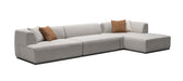 J&M Furniture - HF5566 Sectional Sofa in Soft Grey - 16697-S - GreatFurnitureDeal