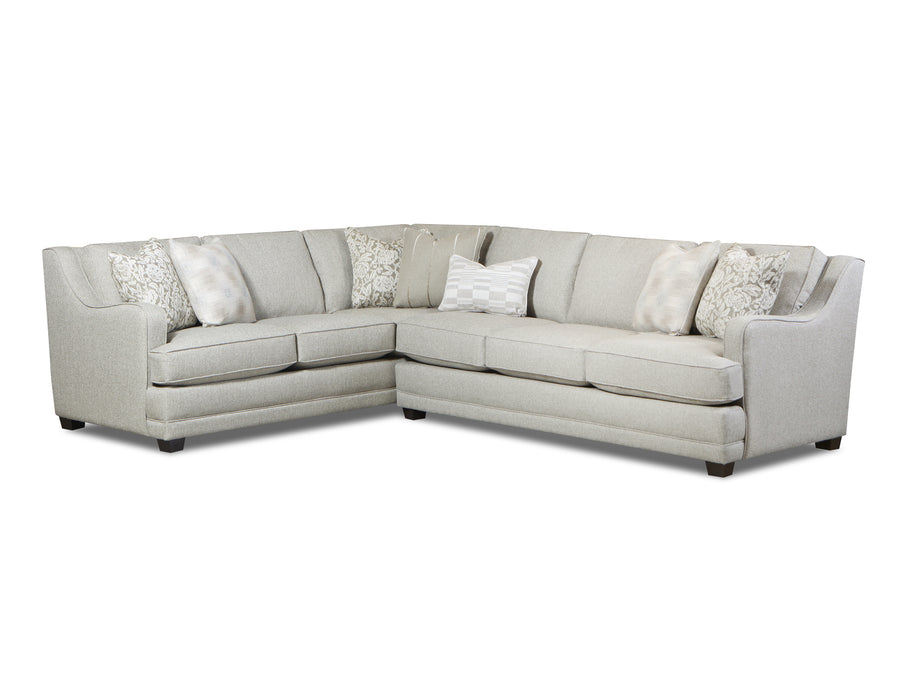 Southern Home Furnishings - Missionary Sectional in Multi - 7000-31R/33L Missionary Raffia - GreatFurnitureDeal