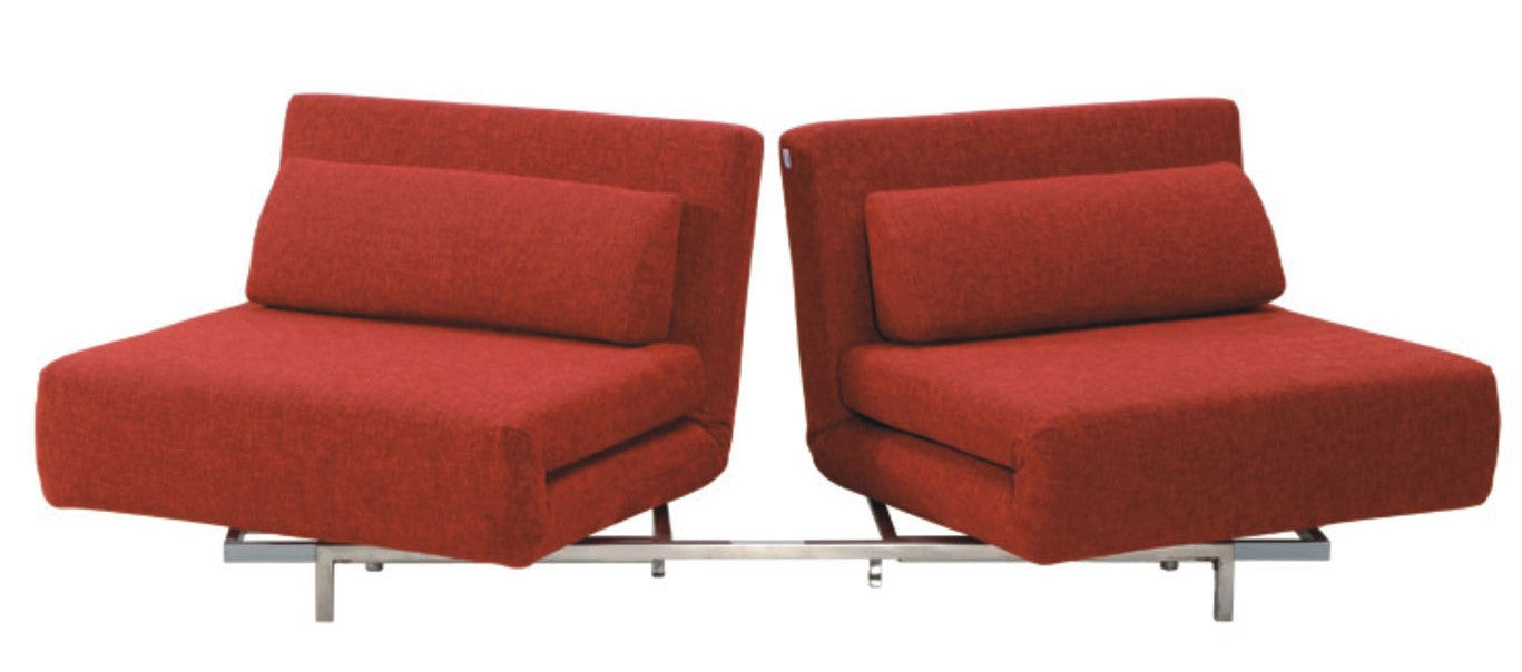 J&M Furniture - LK06-2 Sofa Bed in Red - 176017-RED