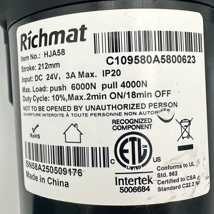 Lift Chair Replacement Motor/Linear Actuator - HJA58 - 5006684 - GreatFurnitureDeal