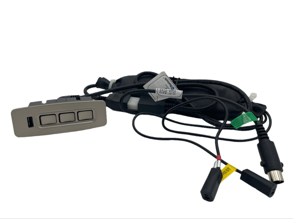 Parker Living - Flexsteel - Power Headrest, Recline, and Lumbar Replacement Button Control with USB - CTR UR3 16 BT MTL - GreatFurnitureDeal