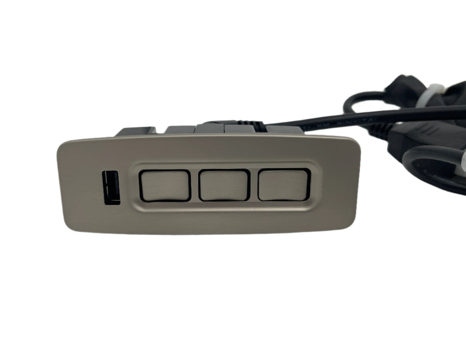 Parker Living - Flexsteel - Power Headrest, Recline, and Lumbar Replacement Button Control with USB - CTR UR3 16 BT MTL - GreatFurnitureDeal