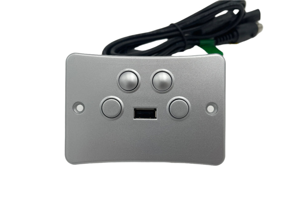 Ashley Furniture - Flexsteel - 4 Button Power Headrest & Power Recline Replacement Button Control with USB - CTR UR2 13 - GreatFurnitureDeal