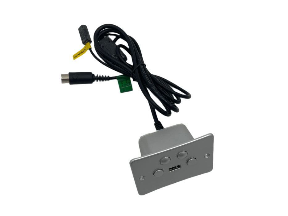 Ashley Furniture - Flexsteel - 4 Button Power Headrest & Power Recline Replacement Button Control with USB - CTR UR2 13 - GreatFurnitureDeal