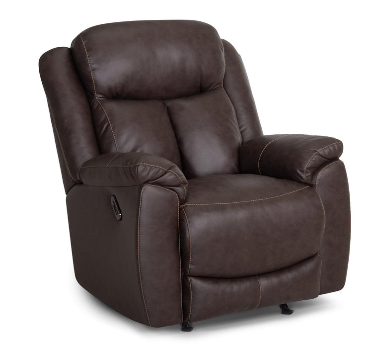 Franklin Furniture - 653 Warner Rocker Recliner in Duvall Coffee - 6553-COFFEE - GreatFurnitureDeal