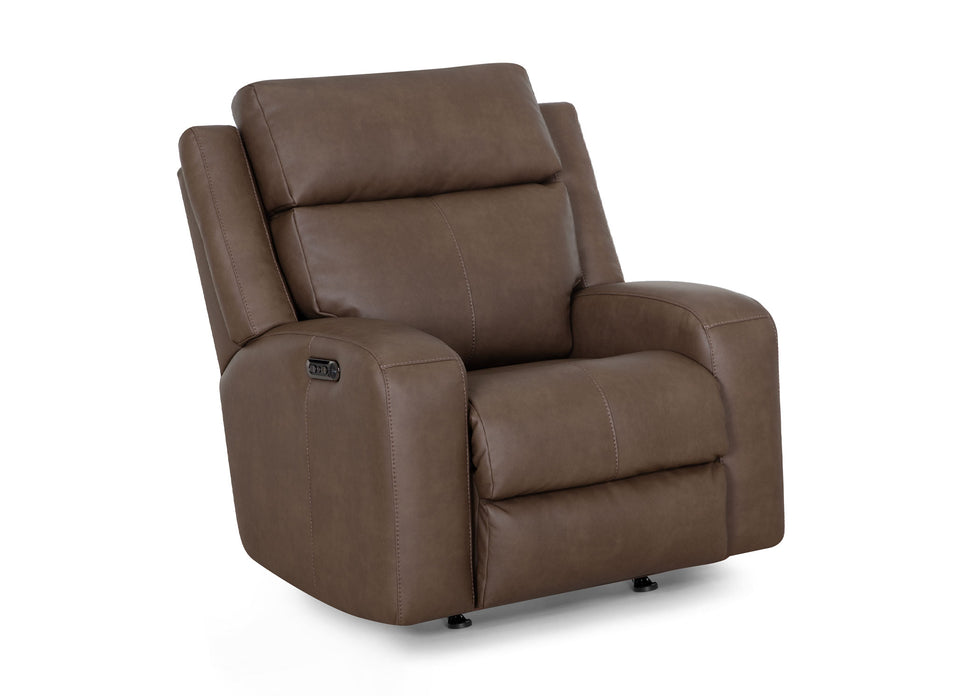 Franklin Furniture - 667 Winston 3 Piece Power Reclining Sofa Set in Detroit Taupe - 66747-66735-6567-TAUPE