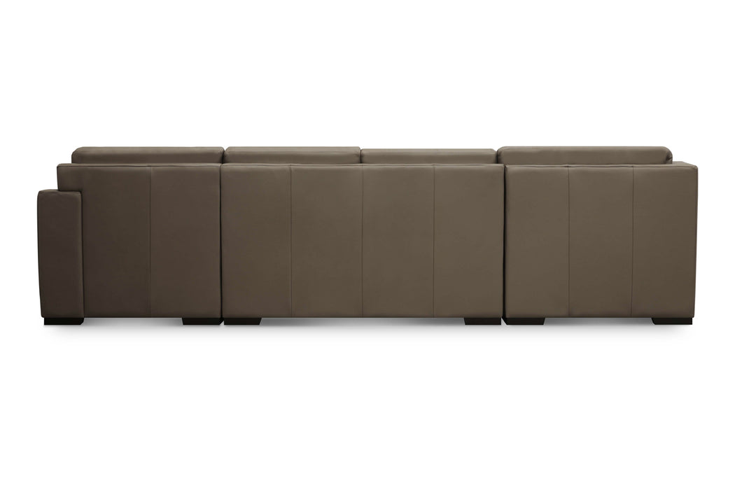 GFD Leather - Grayson All Leather Left Arm Chaise Corner Sectional - X19-52/21/85/23