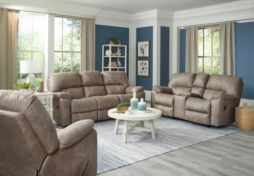 Motion Ease - Janie Manual Rocking Reclining Loveseat in Fog - 210-23-17 - GreatFurnitureDeal