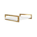 Worlds Away - White Quartz Tray With Brass Handles - JARVIS WHQ - GreatFurnitureDeal