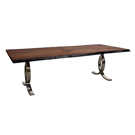 GJ Styles - Anderson Dining Table W/ Brass Inlay - JD07 - GreatFurnitureDeal