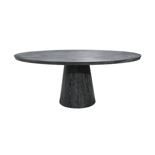 Worlds Away - Oval Black Cerused Oak Dining Table - JEFFERSON BCO - GreatFurnitureDeal