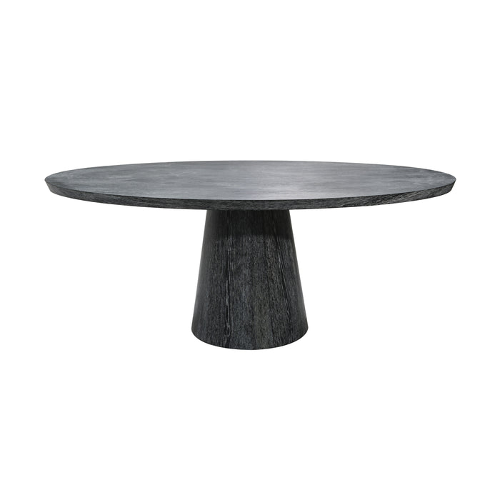 Worlds Away - Oval Black Cerused Oak Dining Table - JEFFERSON BCO - GreatFurnitureDeal