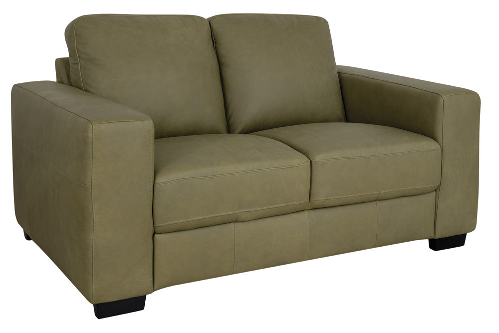 Mariano Italian Leather Furniture - Jett Loveseat in Olive - Jett-L-4009 - GreatFurnitureDeal