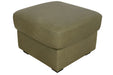 Mariano Italian Leather Furniture - Jett Chair with Ottoman in Olive - Jett-CO-4009 - GreatFurnitureDeal