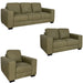 Mariano Italian Leather Furniture - Jett 3 Piece Living Room Set in Olive - Jett-SLC-4009 - GreatFurnitureDeal