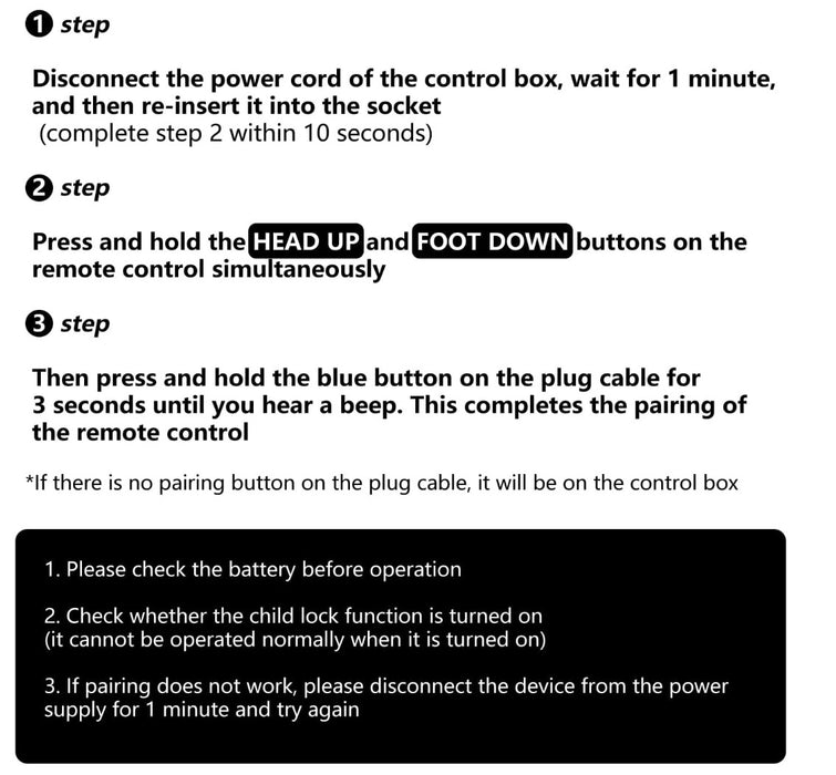 Ergomotion Replacement Remote Control for Q-Plus Adjustable Bed - JLDK.28.10.14 - GreatFurnitureDeal