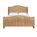 Worlds Away - Winged Headboard And Footboard With Side Rails In Natural Water Hyacinth, King Size - JOVI KING - GreatFurnitureDeal