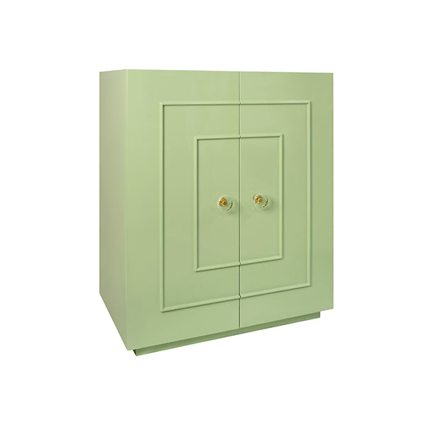 Worlds Away - Judd Two Door Celadon Green Lacquer Cabinet - JUDD CEL - GreatFurnitureDeal