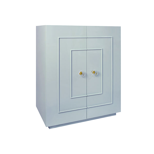 Worlds Away - Judd Two Door Light Blue Lacquer Cabinet - JUDD LB - GreatFurnitureDeal