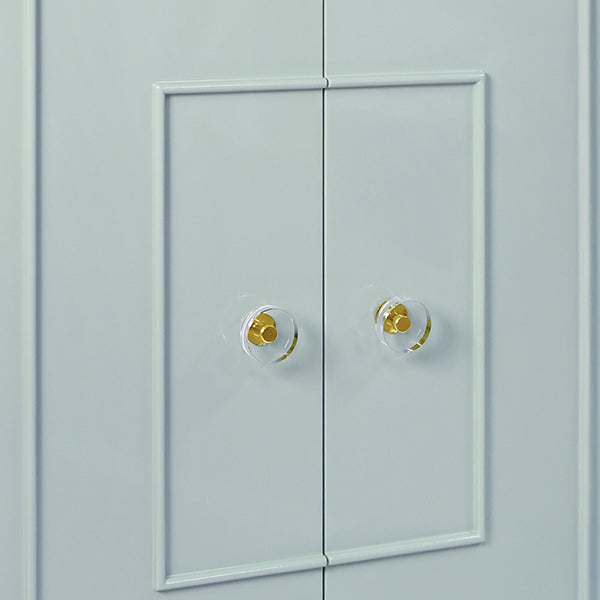 Worlds Away - Judd Two Door Light Blue Lacquer Cabinet - JUDD LB - GreatFurnitureDeal