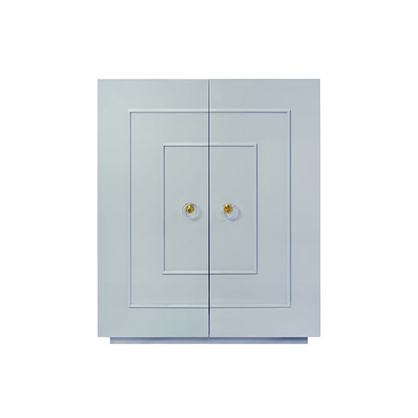 Worlds Away - Judd Two Door Light Blue Lacquer Cabinet - JUDD LB - GreatFurnitureDeal