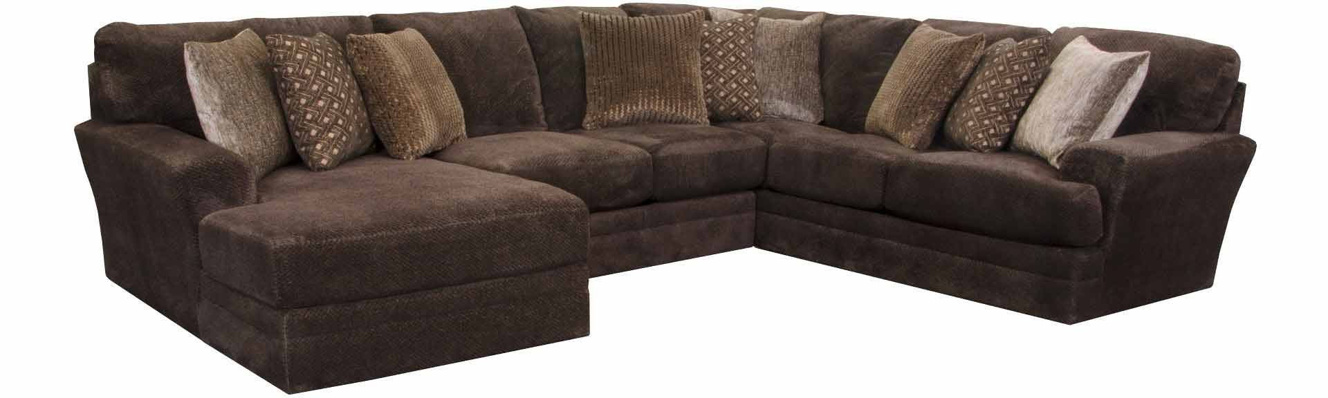 Jackson Furniture - Mammoth 4 Piece Sectional in Chocolate - 4376-72-59-29-75-CHOCOLATE - GreatFurnitureDeal