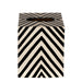 Worlds Away -  Kleenex Box Black and Cream Zebra - KBZE - GreatFurnitureDeal