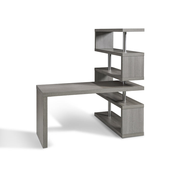 J&M Furniture - KD002 Modern Office Desk in Matte Grey - 179161-GR - GreatFurnitureDeal