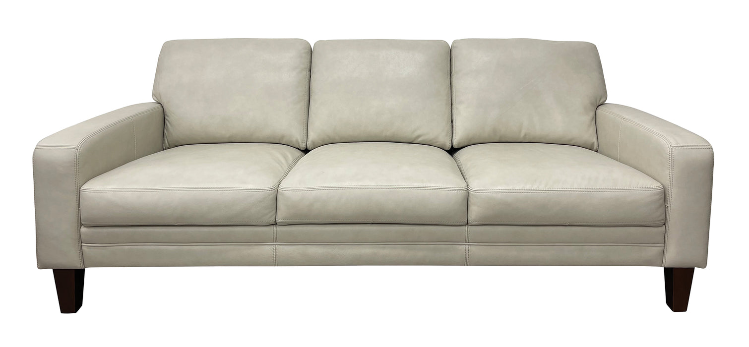 Mariano Italian Leather Furniture - Kelsea Sofa in Stallion Ivory - KELSEA-S