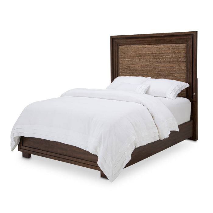 AICO Furniture - Carrollton Queen Panel Bed W/Fabric Insert - KI-CRLN000QN-407N - GreatFurnitureDeal