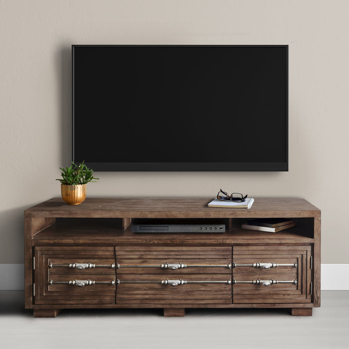 AICO Furniture - Carrollton"TV Console"Rustic Ranch - KI-CRLN081-407N - GreatFurnitureDeal