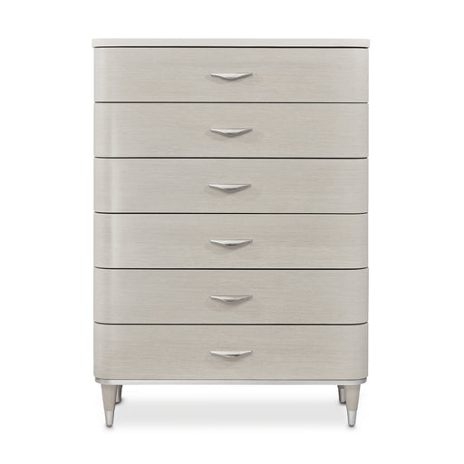 AICO Furniture - Eclipse 6-Drawer Chest in Moonlight - KI-ECLP070SA-135 - GreatFurnitureDeal