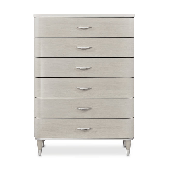 AICO Furniture - Eclipse 6-Drawer Chest in Moonlight - KI-ECLP070SA-135 - GreatFurnitureDeal