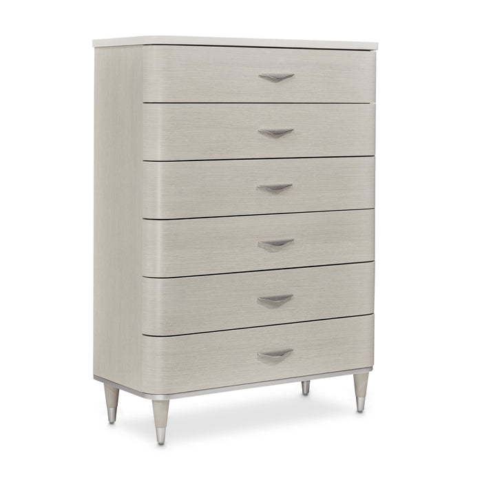 AICO Furniture - Eclipse 6-Drawer Chest in Moonlight - KI-ECLP070SA-135 - GreatFurnitureDeal