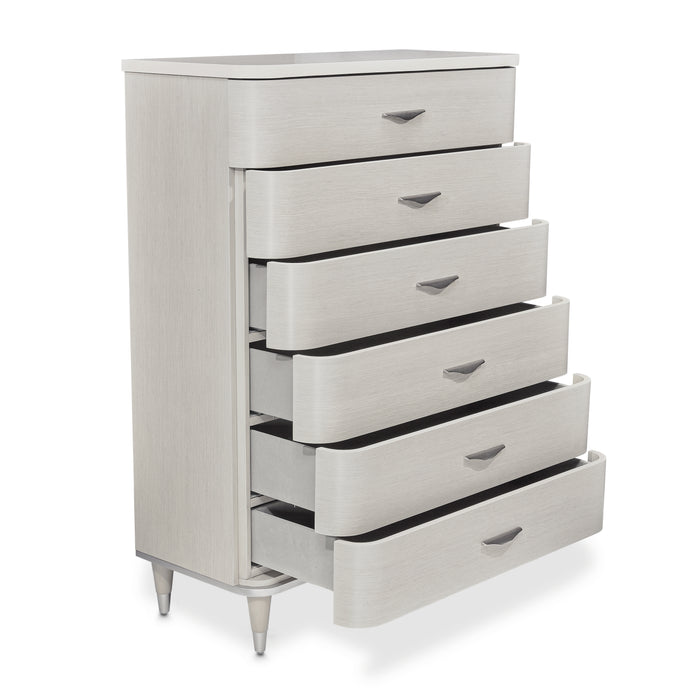 AICO Furniture - Eclipse 6-Drawer Chest in Moonlight - KI-ECLP070SA-135 - GreatFurnitureDeal