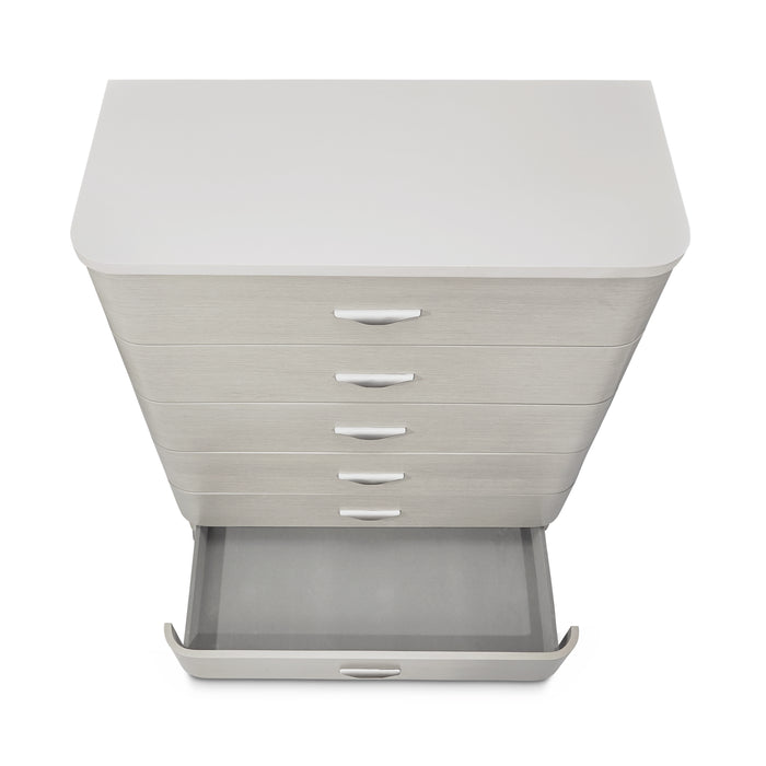 AICO Furniture - Eclipse 6-Drawer Chest in Moonlight - KI-ECLP070SA-135 - GreatFurnitureDeal