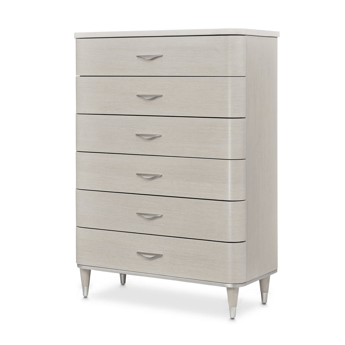 AICO Furniture - Eclipse 6-Drawer Chest in Moonlight - KI-ECLP070SA-135 - GreatFurnitureDeal