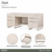 AICO Furniture - Marin Desk in Greige - KI-MRIN207-139 - GreatFurnitureDeal