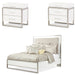 AICO Furniture - Marquee 3 Piece Eastern King Bedroom Set in Cloud White - KI-MRQEEK-108-3SET - GreatFurnitureDeal