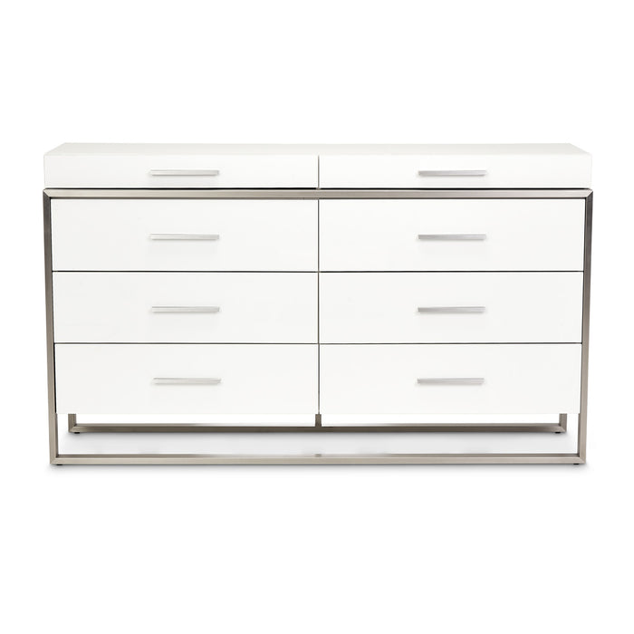 AICO Furniture - Marquee"Dresser in Cloud White - KI-MRQE050-108 - GreatFurnitureDeal