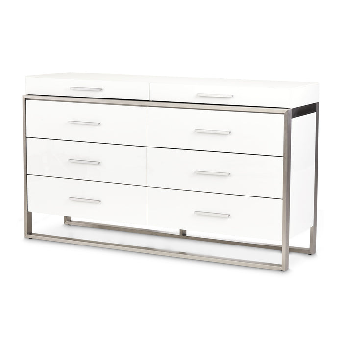 AICO Furniture - Marquee"Dresser in Cloud White - KI-MRQE050-108