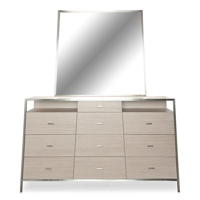 AICO Furniture - Silverlake Village Storage Console-Dresser W/ Mirror - KI-SLVG050-60-129 - GreatFurnitureDeal