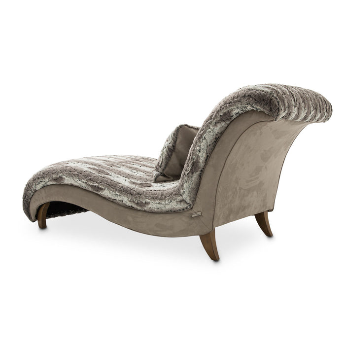AICO Furniture - Romance"Armless Chaise in Boardwalk - KIA-RMCE841-MND-215 - GreatFurnitureDeal
