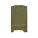 Worlds Away - Six Drawer Rounded Edge Chest With Brass Beetle Knob In Olive Green Matte Lacquer - KILMER OLV - GreatFurnitureDeal