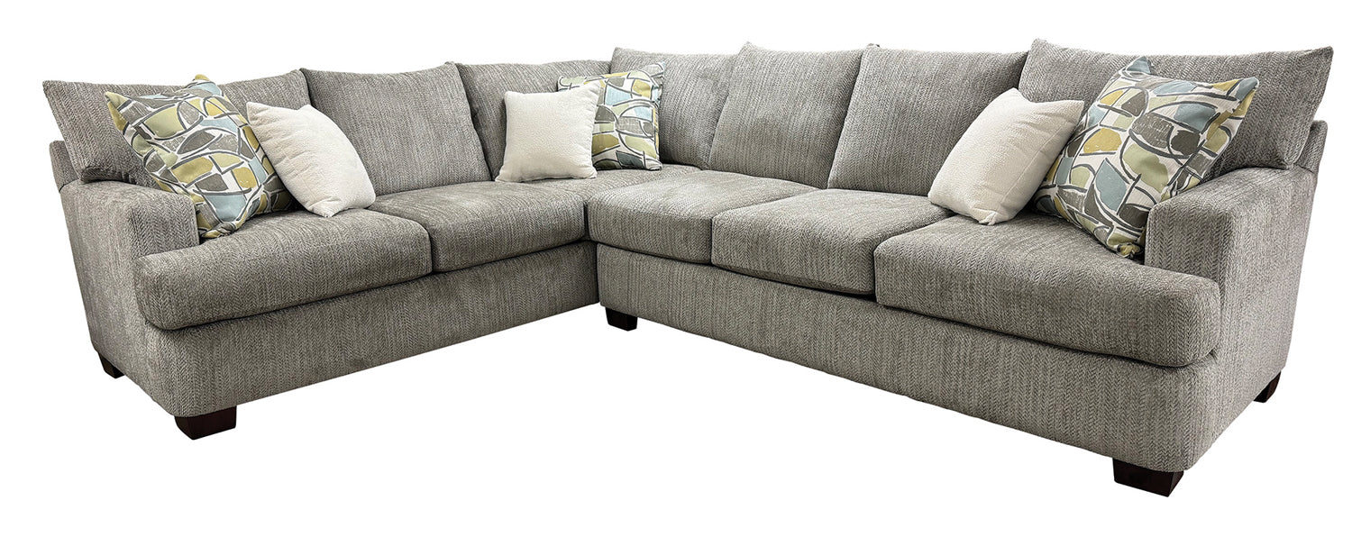 Mariano Italian Leather Furniture - Kinston 2 PC Sectional Sofa - 4100-20LR-30RC - GreatFurnitureDeal