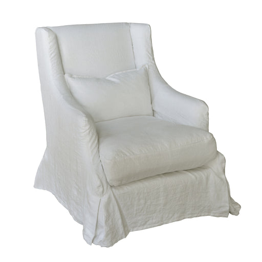 GJ Styles - Camila Armchair Belgium Wrinkle White - KS338 - GreatFurnitureDeal