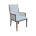 GJ Styles - Ecru Linen Arm Chair W/ Oak Frame - KS384 - GreatFurnitureDeal