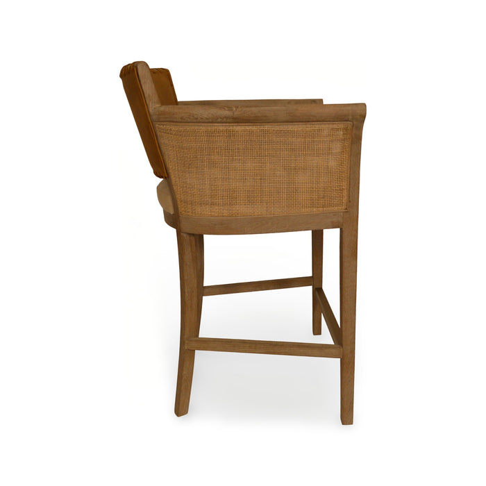 GJ Styles - Garcia Counter Chair Arms Brown Leather - KS390 - GreatFurnitureDeal