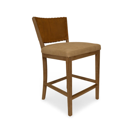 GJ Styles - Garcia Counter Chair Brown Leather - KS392 - GreatFurnitureDeal
