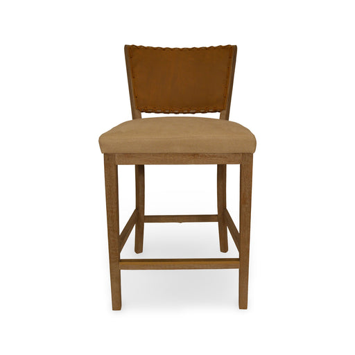 GJ Styles - Garcia Counter Chair Brown Leather - KS392 - GreatFurnitureDeal